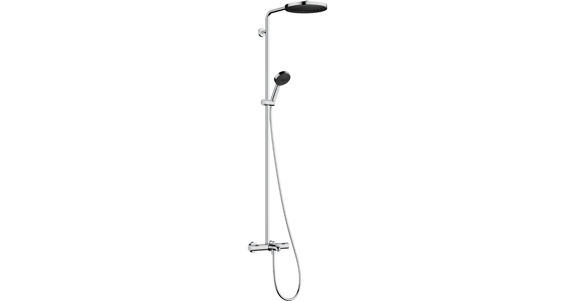 Hansgrohe Pulsify S Puro Showerpipe 260, 1jet, EcoSmart, Ecostat Fine ...