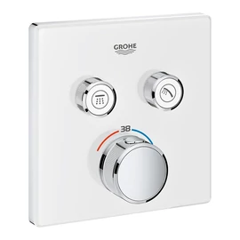 GROHE Grohtherm SmartControl termosztátos színkészlet, fehér üveg 29156LS0 GROHE Grohtherm SmartControl termosztátos színkészlet, fehér üveg 29156LS0