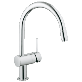 Grohe Minta egykaros mosogató csaptelep kihúzható gyöngyöztetővel 32918000 Grohe Minta egykaros mosogató csaptelep kihúzható gyöngyöztetővel 32918000