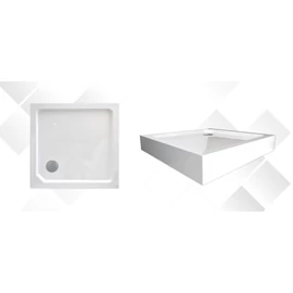Wellis SMC 90x90x13,5 cm-es szögletes magas zuhanytálca, zuhanyszifonnal Wellis SMC 90x90x13,5 cm-es szögletes magas zuhanytálca, zuhanyszifonnal