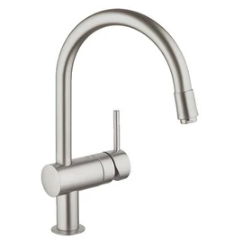 Grohe Minta egykaros mosogató csaptelep kihúzható gyöngyöztetővel 32918DC0 Grohe Minta egykaros mosogató csaptelep kihúzható gyöngyöztetővel 32918DC0