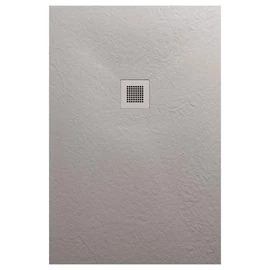 AREZZO design SOLIDSoft zuhanytálca 120x80 cm, BETON, színazonos lefolyóval  AR-80120C