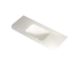 AREZZO design SIERRA 120 cm-es beépíthető solid surface mosdó, fehér AR-1415120W