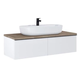 AREZZO design MONTEREY 120 cm-es alsószekrény 2 fiókkal matt fehér színben AR-169443