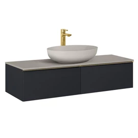 AREZZO design MONTEREY 120 cm-es alsószekrény 2 fiókkal matt fekete színben AR-169463 AREZZO design MONTEREY 120 cm-es alsószekrény 2 fiókkal matt fekete színben AR-169463