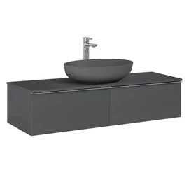AREZZO design MONTEREY 120 cm-es alsószekrény 2 fiókkal Mf. antracit színben AR-169466 AREZZO design MONTEREY 120 cm-es alsószekrény 2 fiókkal Mf. antracit színben AR-169466