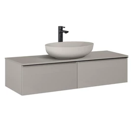 AREZZO design MONTEREY 120 cm-es alsószekrény 2 fiókkal matt beige színben AR-169469