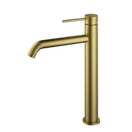 AREZZO design NOVA magasított mosdócsaptelep, szálcsiszolt arany AR-2102BG