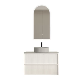 AREZZO design SAVONA 80 cm-es alsószekrény 2 fiók, matt fehér AR-8132780MW