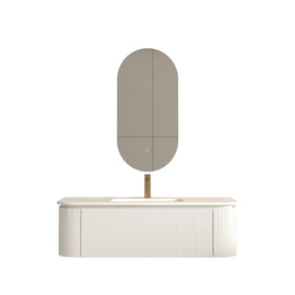 AREZZO design SIERRA 120 cm-es alsószekrény 1 fiók, 2 ajtó, matt fehér AR-81879120MW