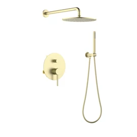 AREZZO design ASTRO falsík alatti zuhanycsaptelep szett, szálcsiszolt arany AR-912203BG