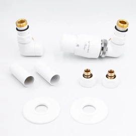 AREZZO design Cornerpex radiátor szelep fehér, jobb AR-CORNERPEX-W-R