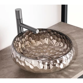 AREZZO design PRISMA PLATINO üvegmosdó, szürke AR-M347P