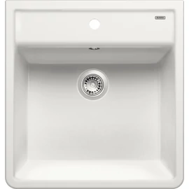 BLANCO PANOR 60 kerámia mosogató dugókiemelő nélkül (kristályfehér 1 csaplyukkal, #514486)