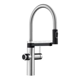 Blanco Evol-S Pro magasnyomású, víztisztítós konyhai csaptelep két kifolyóval, PVD rozsdamentes acél 526311 Blanco Evol-S Pro magasnyomású, víztisztítós konyhai csaptelep két kifolyóval, PVD rozsdamentes acél 526311