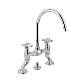 Bugnatese Old800 015CR Peremre szerelt 3 üléses mosdócsaptelep CR/KRÓM Bugnatese Old800 015CR Peremre szerelt 3 üléses mosdócsaptelep CR/KRÓM