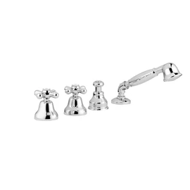 Bugnatese Old800 082CR Peremre szerelt 4 üléses kádcsaptelep kifolyó nélkül CR / KRÓM