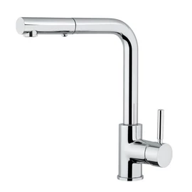 BUGNATESE Kobuk álló kihúzható zuhanyfejes mosogatócsaptelep, króm 2288CR BUGNATESE Kobuk álló kihúzható zuhanyfejes mosogatócsaptelep, króm 2288CR