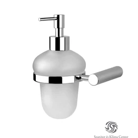 Bugnatese COMPLEMENTI Fali folyékonyadagoló matt üveg betéttel króm színben 23804 Bugnatese COMPLEMENTI Fali folyékonyadagoló matt üveg betéttel króm színben 23804