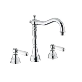 Bugnatese Revival Uni 412UCR Álló 3 üléses mosdócsaptelep leeresztővel CR / KRÓM Bugnatese Revival Uni 412UCR Álló 3 üléses mosdócsaptelep leeresztővel CR / KRÓM