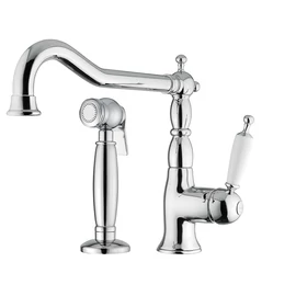 BUGNATESE Oxford álló mosogatócsaptelep kihúzható zuhanyfejes szettel, réz 6384RA BUGNATESE Oxford álló mosogatócsaptelep kihúzható zuhanyfejes szettel, réz 6384RA