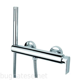 Bugnatese Simple fali zuhanycsaptelep zuhanyszettel, szálcsiszolt nikkel 6635NS