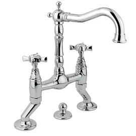 Bugnatese PRINCETON Peremre szerelt 3 üléses mosdócsaptelep króm színben 815 Bugnatese PRINCETON Peremre szerelt 3 üléses mosdócsaptelep króm színben 815