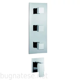 Bugnatese Tetris fal alatti 3 állású csaptelep csempeszeleppel, króm, 9107CR