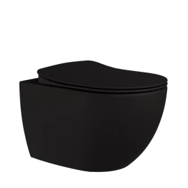 Creavit FREE Rimless bidés fali WC - matt fekete FE322-00SM00E-0000