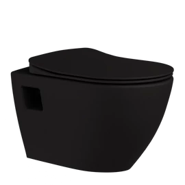 Creavit TERRA bidés fali WC - matt fekete TP325-00SM00E-0000
