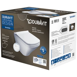 Duravit Durastyle Rimless (öblítőperem nélküli) fali wc szett, 45510900A11 Duravit Durastyle Rimless (öblítőperem nélküli) fali wc szett, 45510900A11