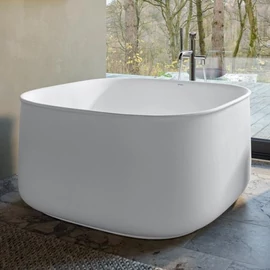 Duravit Zencha szabadon álló fürdőkád 125x125 illesztés nélküli előlappal és állvánnyal, két háttámlával, Push-Open szeleppel 700464000000000 Duravit Zencha szabadon álló fürdőkád 125x125 illesztés nélküli előlappal és állvánnyal, két háttámlával, Push-Open szeleppel 700464000000000