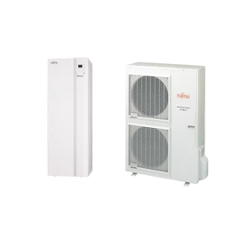 Fujitsu Waterstage High Power HPDUO 11/1F WGYG140DG6 / WOYG112LHT levegő-víz osztott hőszivattyú, 190 literes HMV tartállyal, 1 fázisú, R410, (10,8kW) Fujitsu Waterstage High Power HPDUO 11/1F WGYG140DG6 / WOYG112LHT levegő-víz osztott hőszivattyú, 190 literes HMV tartállyal, 1 fázisú, R410, (10,8kW)