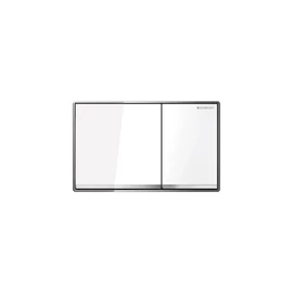 Geberit Sigma60 működtető nyomólap, kétmennyiséges fal síkjába süllyesztett kivitel, fehér üveg 115.640.SI.1