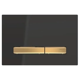 Geberit Sigma50 nyomólalap, sárgaréz/fekete 115.672.DW.2