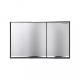 Geberit Sigma60 működtető nyomólap, kétmennyiséges fal síkjába süllyesztett kivitel, szálcsiszolt króm 115.640.GH.1