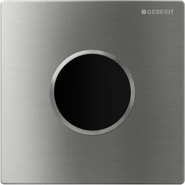 Geberit Sigma10 automata vizelde vezérlés, infravörös, elemes szálcsiszolt / fényes króm / szálcsiszolt rozsdamentes acél 116.035.SN.1