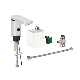 Geberit 186 álló automata mosdócsaptelep generátorral, külső keverőszeleppel 116.366.21.1