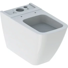 Geberit iCon Square álló WC falon kívüli öblítőtartályokhoz, monoblokkos, mélyöblítésű WC, falhoz illeszkedő, zárt forma, Fehér 200920000