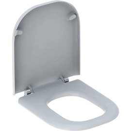 Geberit Selnova Comfort Square WC-ülőke, akadálymentes, rozsdamentes acél zsanér, rögzítés alulról (500.793.01.1)