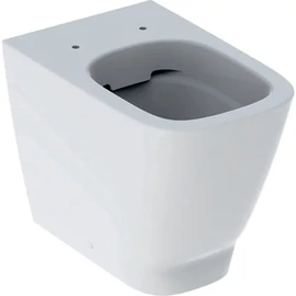 Geberit Smyle Square álló WC mélyöblítésű, falhoz illeszkedő, zárt forma, Rimfree, Fehér 500.840.00.1