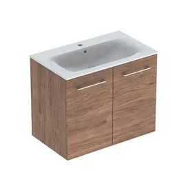 Geberit Selnova Square mosdószekrény, keskeny peremű mosdóval, két ajtós, Feketedió hickory világos/Melaminos faszerkezet 501.259.00.1 Geberit Selnova Square mosdószekrény, keskeny peremű mosdóval, két ajtós, Feketedió hickory világos/Melaminos faszerkezet 501.259.00.1