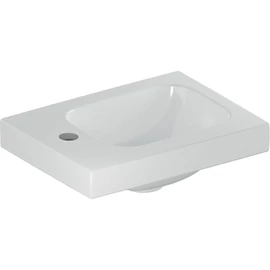 Geberit iCon Light kézmosó, 38x14x28cm, csaplyuk bal oldalt, túlfolyó nélkül, fehér (501.831.00.1)