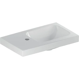 Geberit iCon Light kézmosó, 53x14x31cm, csaplyuk és pakolófelület bal oldalt, túlfolyó nélkül, fehér (501.833.00.1)