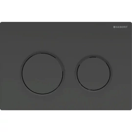 Geberit Omega20 működtetőlap, 2 mennyiséges öblítéshez, matt fekete/fekete 115.085.DW.1
