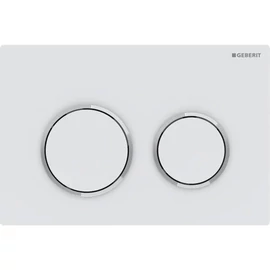 Geberit Omega20 működtetőlap 2 mennyiséges öblítéshez, easy-to-clean, matt fehér/króm 115.085.JT.1 Geberit Omega20 működtetőlap 2 mennyiséges öblítéshez, easy-to-clean, matt fehér/króm 115.085.JT.1
