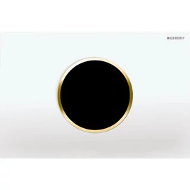 Geberit Sigma10 érintésmentes működtetőlap, WC öblítés elektronikus működtetéssel, hálózati, 2 mennyiséges öblítés, fehér/aranyozott 115.907.KK.6