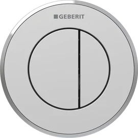 Geberit 10 típusú vezérlőgomb 2 mennyiséges öblítés EasyClean bevonattal, matt króm 116.055.JQ.1 Geberit 10 típusú vezérlőgomb 2 mennyiséges öblítés EasyClean bevonattal, matt króm 116.055.JQ.1
