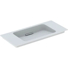 Geberit ONE rövidített kivitelű mosdó hátsó lefolyóval 90x40 cm, csaplyuk nélkül, fehér 500.395.01.3 Geberit ONE rövidített kivitelű mosdó hátsó lefolyóval 90x40 cm, csaplyuk nélkül, fehér 500.395.01.3