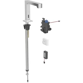 Geberit Brenta álló csaptelep vezérlődobozhoz termosztatikus keverővel, elemes, króm 116.198.21.1 Geberit Brenta álló csaptelep vezérlődobozhoz termosztatikus keverővel, elemes, króm 116.198.21.1